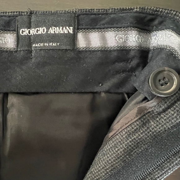 Mens Giorgio Armani Black label charcoal wool trousers - 31x31 - Picture 5 of 5